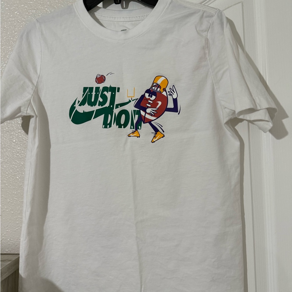 Nike White Tee with Black Logo